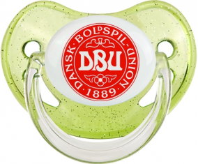 Selección de fútbol de Dinamarca Tetine Physiological Green con lentejuelas