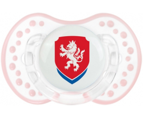 La selección checa de fútbol Lollipop lovi dynamic clásico retro-blanco-rosa-tierno