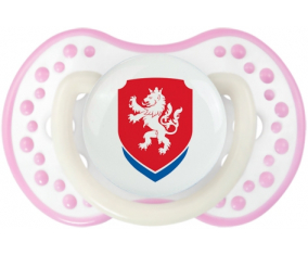 La selección de fútbol de la República Checa Sucette lovi dynamic fosforescente de color blanco-rosa