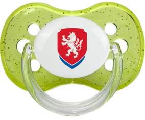 Selección de fútbol de la República Checa Tetine Cherry Green con lentejuelas