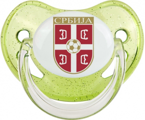Selección serbia de fútbol Sucete Physiological Green con lentejuelas