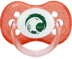 Selección de fútbol de Arabia Saudí Tetine Cherry Red con lentejuelas