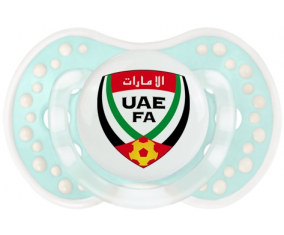 La selección de fútbol de los Emiratos Árabes Unidos Lollipop lovi dynamic clásico retro-turquesa-laguna