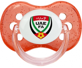Selección de fútbol de los Emiratos Árabes Unidos Tetine Cherry Red con lentejuelas