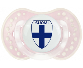 La selección finlandesa de fútbol Tetine lovi dynamic clásico retro-rosa-tierno