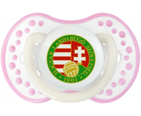 La selección de fútbol de Hungría Sucette lovi dynamic fosforescente de color blanco-rosa