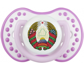 La selección bielorrusa de fútbol Sucette lovi dynamic clásico blanc-mauve