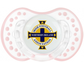 La selección de fútbol de Irlanda del Norte Tetine lovi dynamic clásico retro-blanco-rosa-tierno