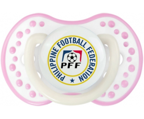 La selección filipina de fútbol Sucette lovi dynamic fosforescente de color blanco-rosa