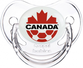 Canadá Selección Nacional de Fútbol Clásico Transparente Piruleta Fisiológica