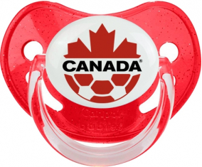 Lollipop fisiológico de lentejuelas rojas de la Selección Nacional de Fútbol de Canadá