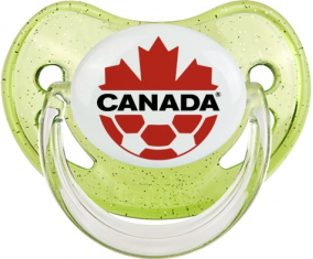Selección de Fútbol de Canadá Lentejuelas Verdes Piruleta Fisiológica