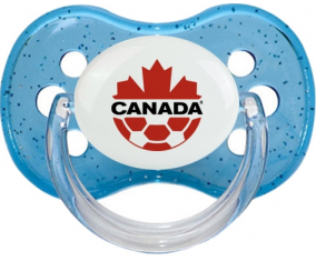 Selección de fútbol de Canadá Tetine Cherry Blue con lentejuelas