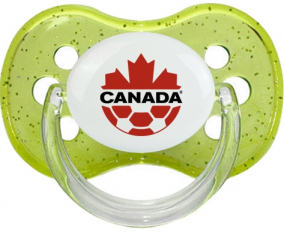 Selección de fútbol de Canadá Tetine Cherry Green con lentejuelas