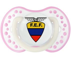 La selección ecuatoriana de fútbol Sucete lovi dynamic fosforescente blanco-rosa