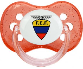 Selección de fútbol de Ecuador Sucete Cherry Red con lentejuelas