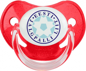La selección estonia de fútbol Red Physiological Lollipop con lentejuelas