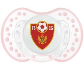 La selección de fútbol de Montenegro Tetine lovi dynamic clásico retro-blanco-rosa-tierno