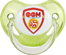 Selección de fútbol de Macedonia del Norte Verde Lentejuelas Piruleta Fisiológica