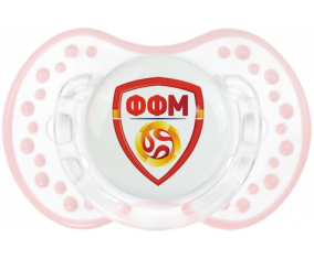 La selección de fútbol de Macedonia del Norte Lollipop lovi dynamic clásico retro-blanco-rosa-tierno