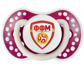 La selección de fútbol de Macedonia del Norte Sucette lovi dynamic fósforo Fuchsia