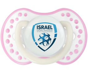 La selección israelí de fútbol Sucette lovi dynamic fosforescente de color blanco-rosa