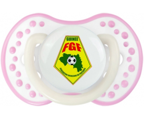 La selección de fútbol de Guinea Sucette lovi dynamic fosforescente de color blanco-rosa