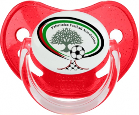 Selección palestina de fútbol Red Physiological Lollipop con lentejuelas
