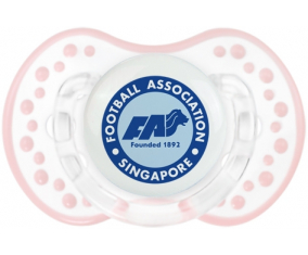 La selección de fútbol de Singapur Tetine lovi dynamic clásico retro-blanco-rosa-tierno
