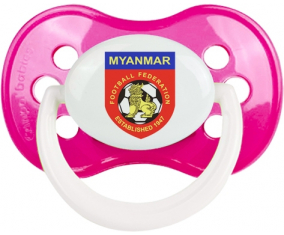 La selección de fútbol de Myanmar anatómica rosa clásica rosa oscura