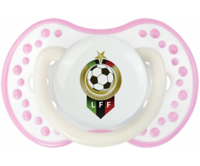 La selección libia de fútbol Tetine lovi dynamic fosforescente de color blanco-rosa