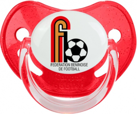 Benin selección nacional de fútbol Red Physiological Lollipop con lentejuelas