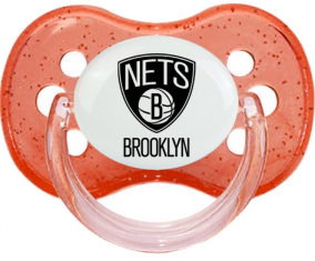 Brooklyn Nets chupa lentejuelas de cereza roja