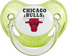 Chicago Bulls lentejuelas Verde Fisiológica Tetina