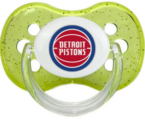 Lollipop de lentejuelas de cereza verde de los Pistons de Detroit