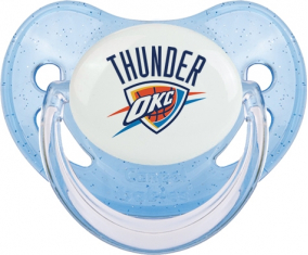 Oklahoma City Thunder Lentejuelas Azul Tetina Fisiológica