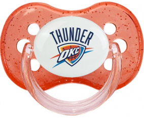 Oklahoma City Thunder chupa lentejuelas de cereza roja