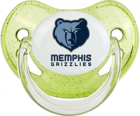 Memphis Grizzlies lentejuelas Tetina Fisiológica Verde