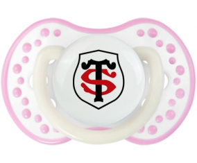 Stade Toulousain Sucette lovi dynamic fosforescente blanco-rosa