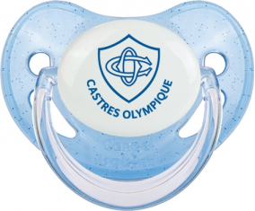Castres Olympique Tétine Lentejuelas Azules Fisiológicas