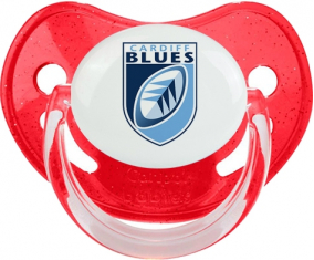 Cardiff Blues Rojo Lentejuelas Tetina Fisiológica