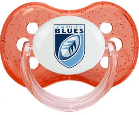 Cardiff Blues chupa lentejuelas de cereza roja