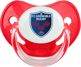 FC Grenoble Rugby Lentejuelas Tetina Fisiológica Roja