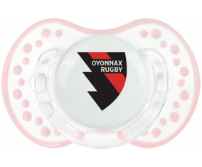Oyonnax Rugby Tetine lovi dynamic clásico retro-blanco-rosa-tierno