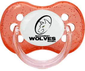 Bucarest Wolves Red Cherry Glitter Lollipop