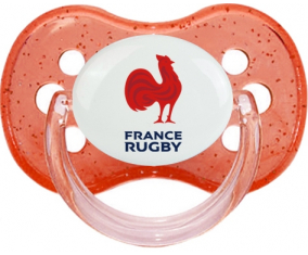 France Rugby XV Red Cherry Glitter Lollipop