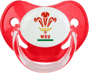 Wales Rugby XV Tetina Fisiológica Fisiológica Roja De Lentejuelas