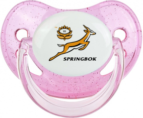 Sudáfrica Rugby XV Tetine Glitter Rose fisiológica