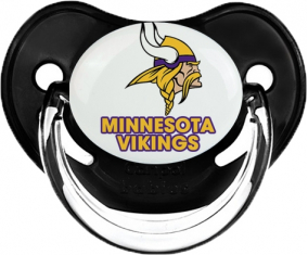 Minnesota Vikings Clásico Tetina Fisiológica Negra