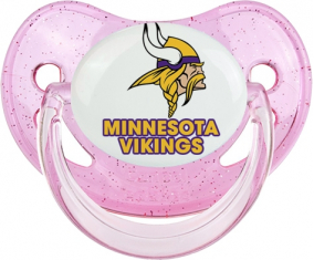 Vikingos de Minnesota lentejuelas Tetina Rosa
